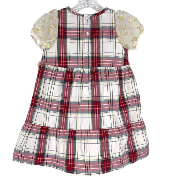 Andy & Evan Plaid Tiered Dress NWT Sz 6Y - Picture 4 of 11